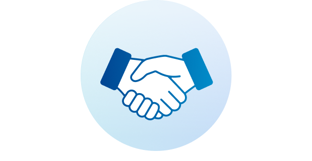 「充実の補償・サポート」のアイコン