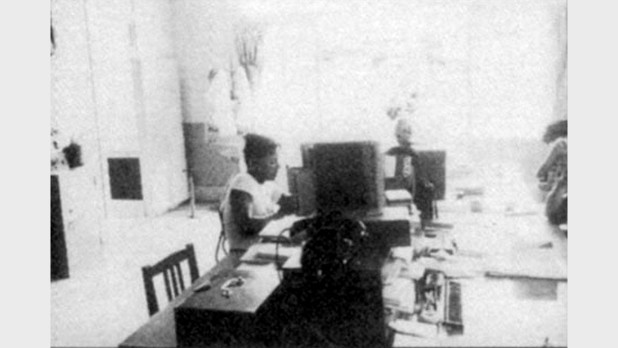 八代市清水町の新社屋社内