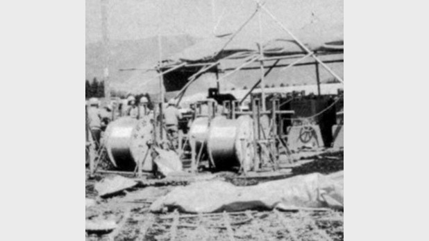 昭和53年 黒川一の宮線ドラム場